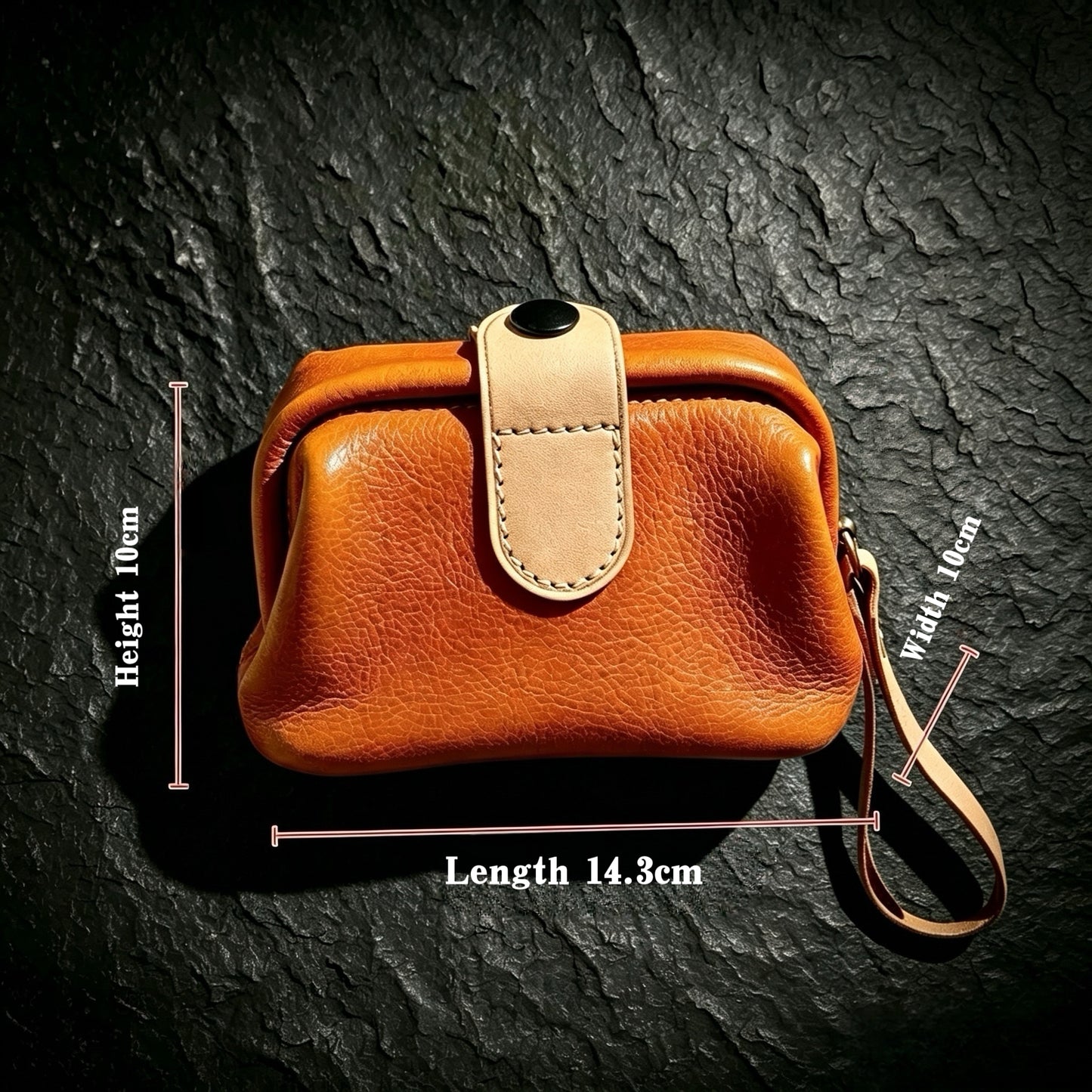 Soft Texture Leather Wenwan Storage Bag, Portable,Dustproof