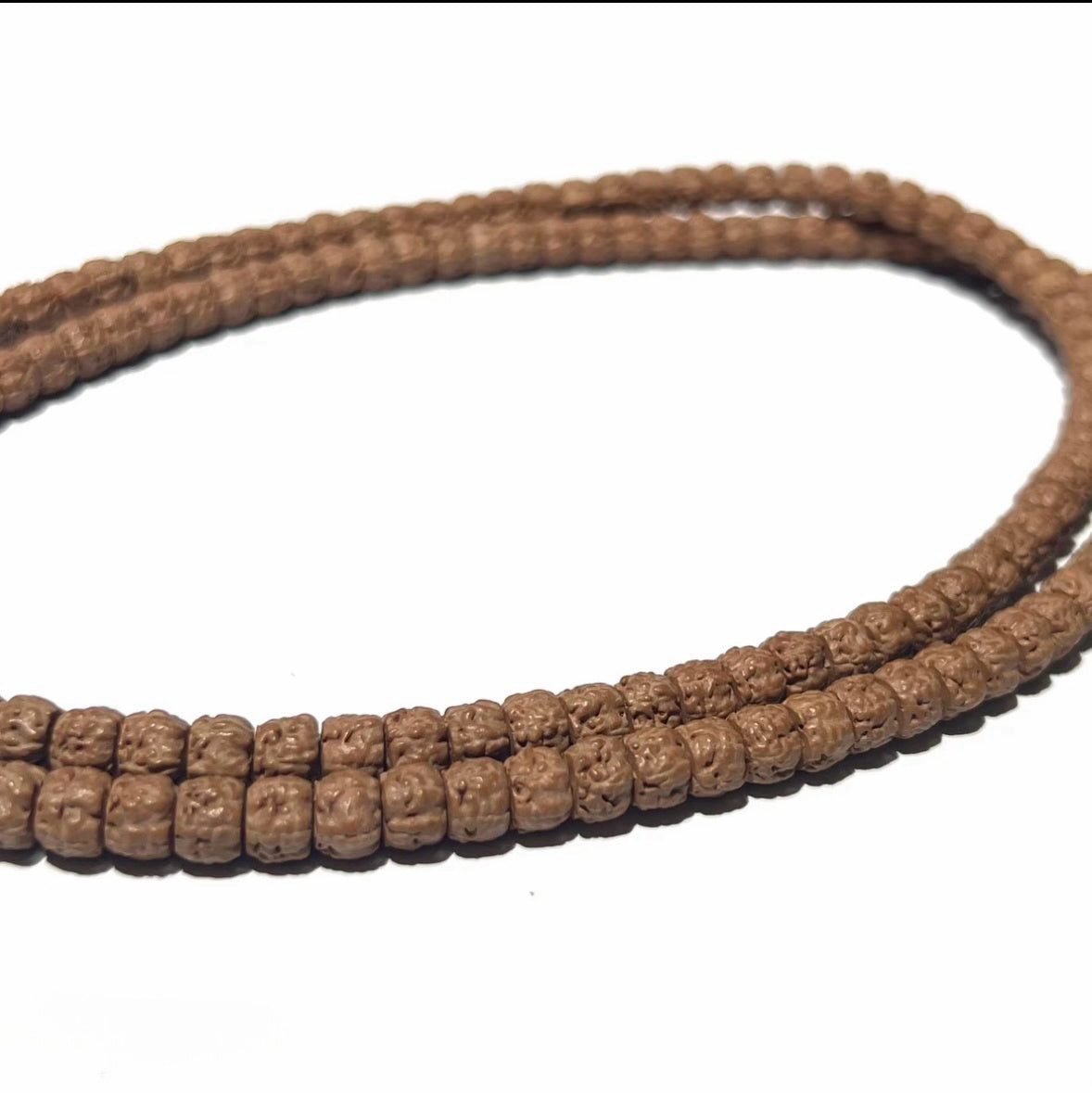 Natural Small Vajra Bodhi, Tibetan-cut Buddha's Hand, Wenwan bracelet, approx 6.5mm