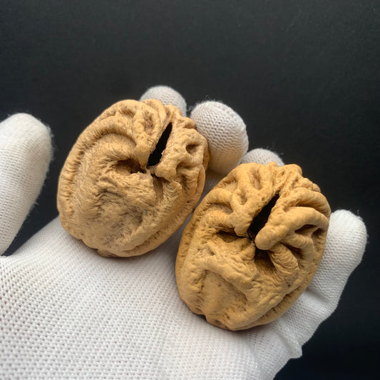 Wild Qiankun Ghost‑Face Walnuts|width*Belly*height| No. B001｜Premium