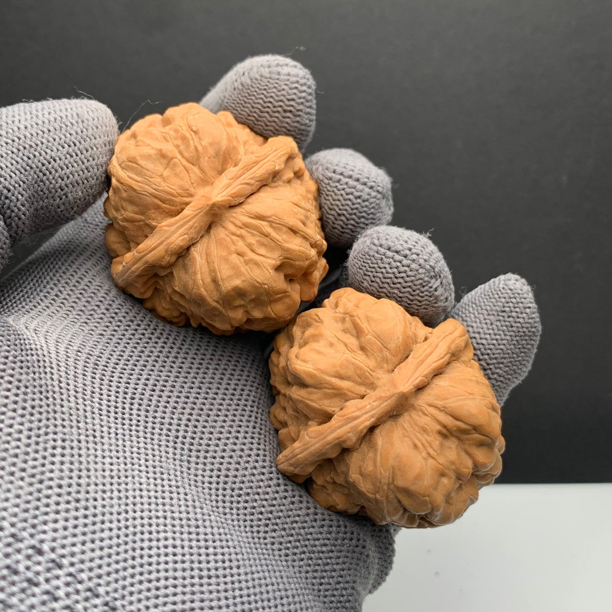 Golden Toad Head Wenwan Walnuts | Width40*Belly43*Height34 | NO.6101035 | Premium