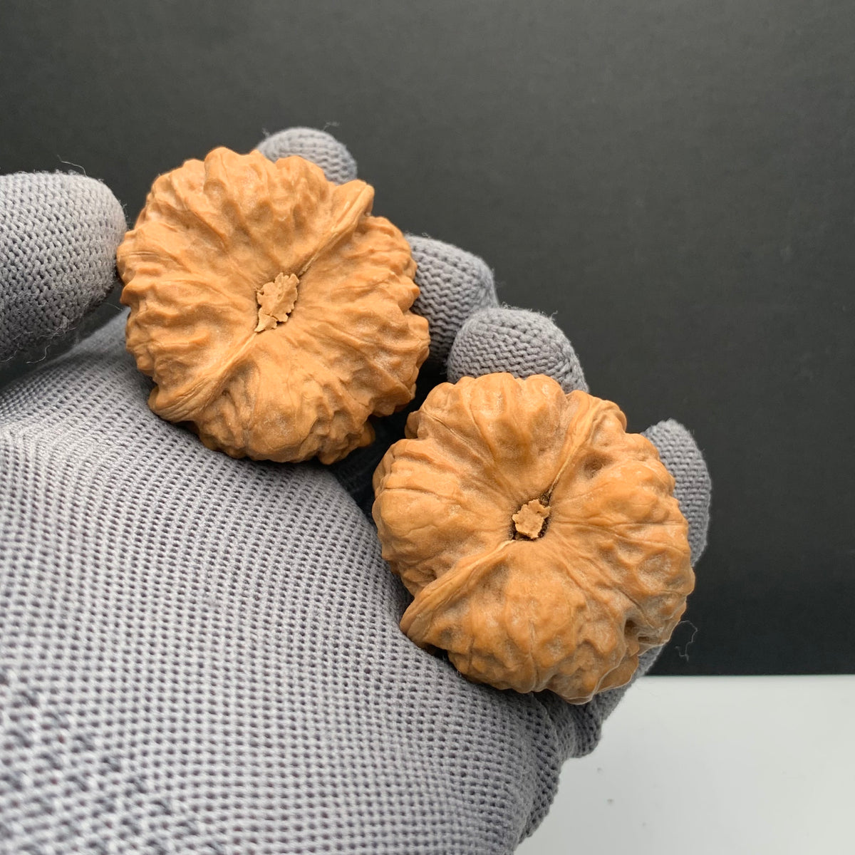 Golden Toad Head Wenwan Walnuts | Width40*Belly43*Height34 | NO.6101035 | Premium