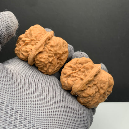 Golden Toad Head Wenwan Walnuts | Width40*Belly43*Height34 | NO.6101035 | Premium