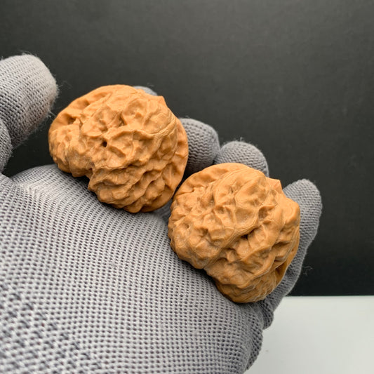 Golden Toad Head Wenwan Walnuts | Width40*Belly43*Height34 | NO.6101035 | Premium
