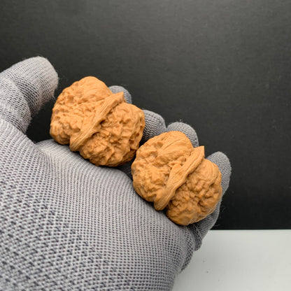 Golden Toad Head Wenwan Walnuts | Width40*Belly43*Height34 | NO.6101035 | Premium