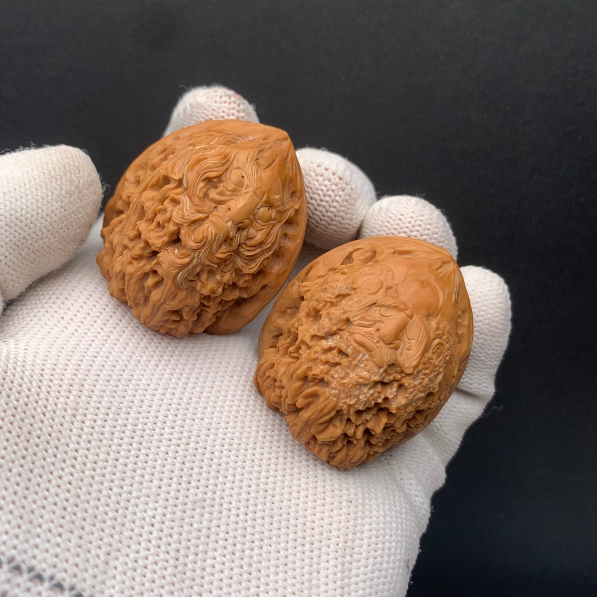 Nanjiangshi Carved Walnuts | Width34*Belly38*Height38 | NO.67305 | Premium