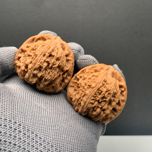 Low‑Profile Full‑Flesh Giant Triangle Nanjiangshi Wenwan Walnuts | Width44*Belly40*Height40 | NO.69066 | Premium
