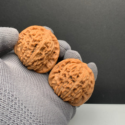 Pinggu Four‑Building Towers Wenwan Walnuts | Width43*Belly40*Height37 | NO.0260622‑07 | Premium