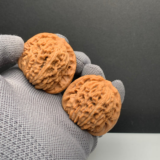 Pinggu Four‑Building Towers Wenwan Walnuts | Width43*Belly40*Height37 | NO.0260622‑07 | Premium
