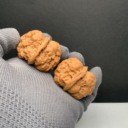 Golden Toad Head Wenwan Walnuts | Width38*Belly42*Height32 | NO.6101034 | Premium