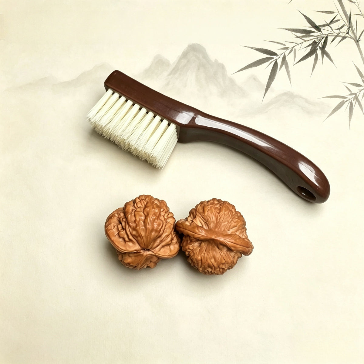 Wenwan Nano Brush，Polishing & Cleaning Brush for Wenwan Walnut and Rudraksha Patina Building