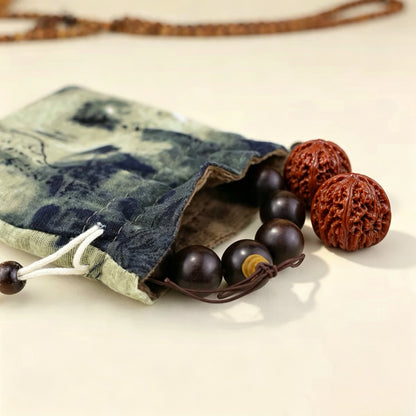 Soft Fabric Wenwan Storage Pouch,  Easy to Carry for Bracelets, Walnuts, Dustproof