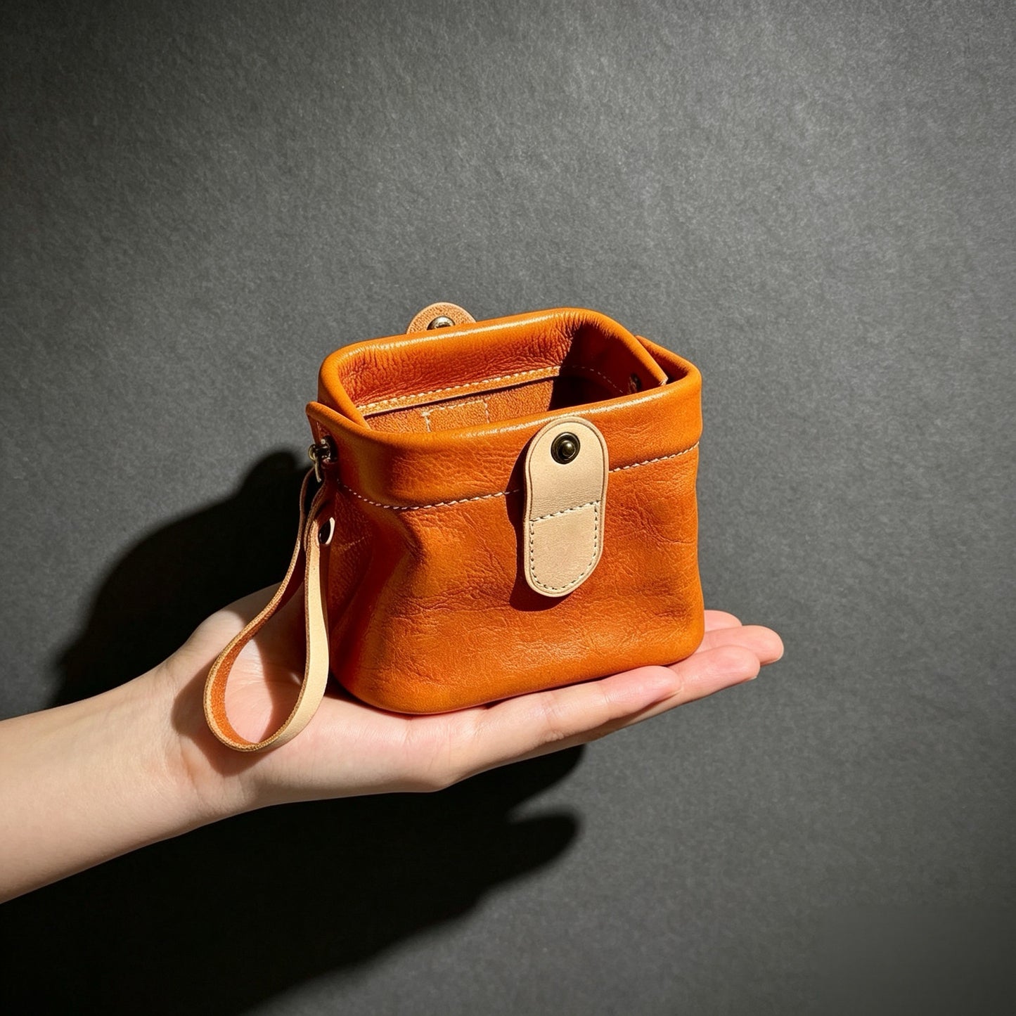 Soft Texture Leather Wenwan Storage Bag, Portable,Dustproof