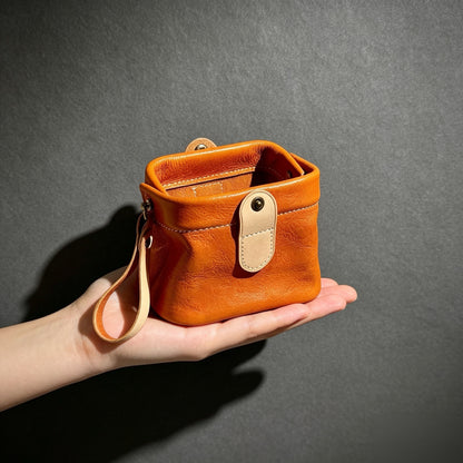 Soft Texture Leather Wenwan Storage Bag, Portable,Dustproof