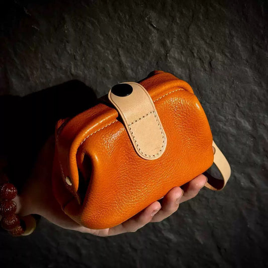 Soft Texture Leather Wenwan Storage Bag, Portable,Dustproof