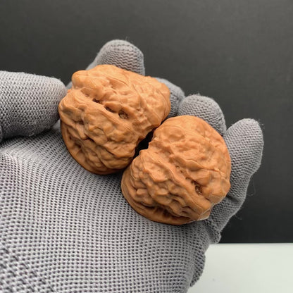 Golden Toad Head Wenwan Walnuts | Width38*Belly42*Height32 | NO.6101034 | Premium
