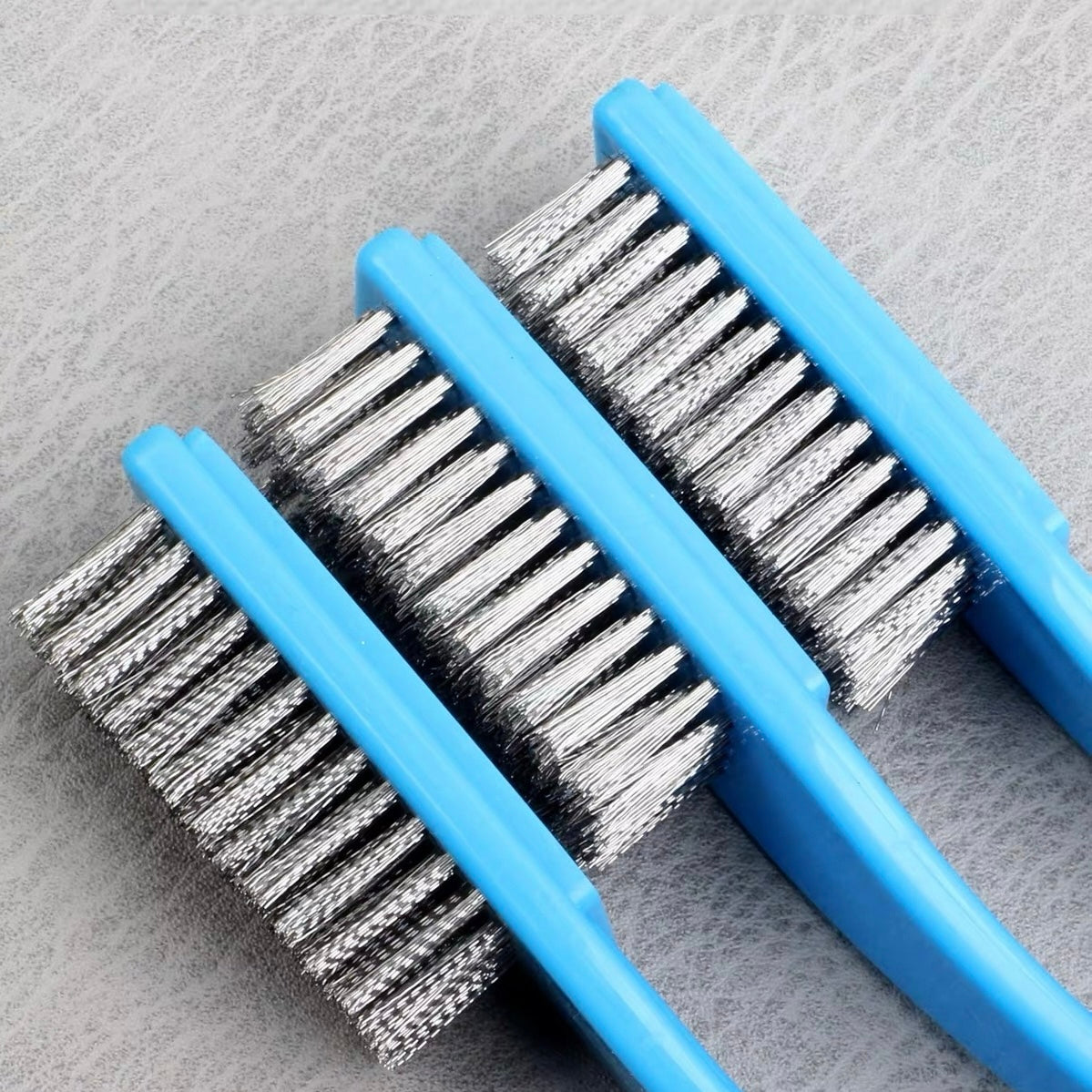 304 Stainless Steel Fine Wire Base Prep Brush, Colorfast, for Wenwan Walnut & Rudraksha